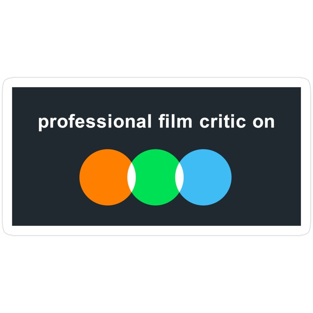 Film Critic Sticker
