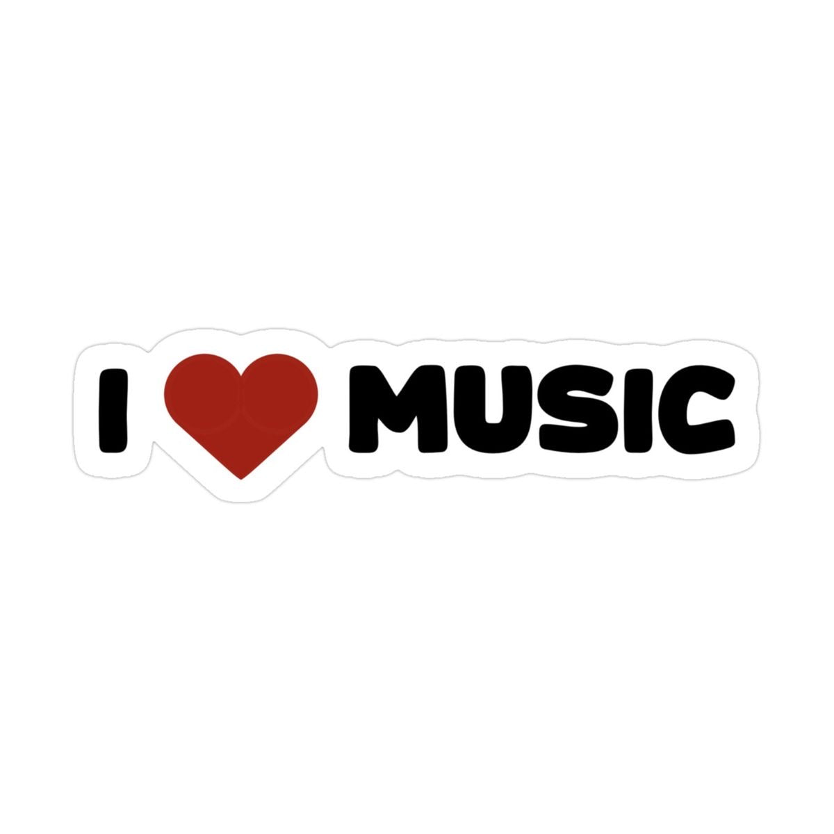 I Love Music Sticker